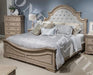 Liberty Furniture Magnolia Manor II Queen Upholstered Panel Bed in Weathered Bisque image
