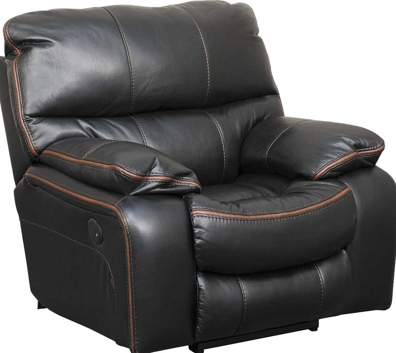 Catnapper Camden Power Lay Flat Recliner in Black 64080-7/1152-8/1252-8 image