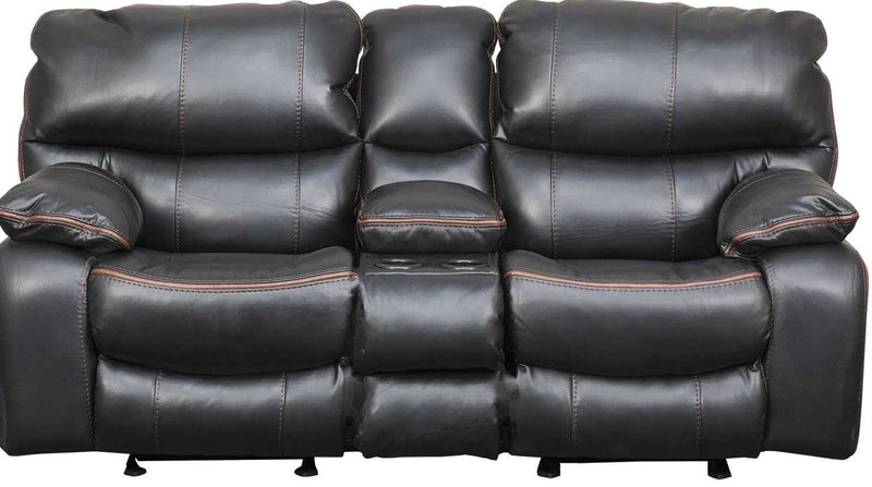 Catnapper Camden Power Lay Flat Reclining Console Loveseat in Black 64089/1152-8/1252-8 image