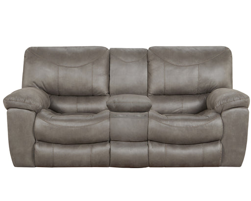 Catnapper Furniture Trent Power Reclining Console Loveseat w/ Storage & Cupholders in Charcoal 61929/1153-18 image
