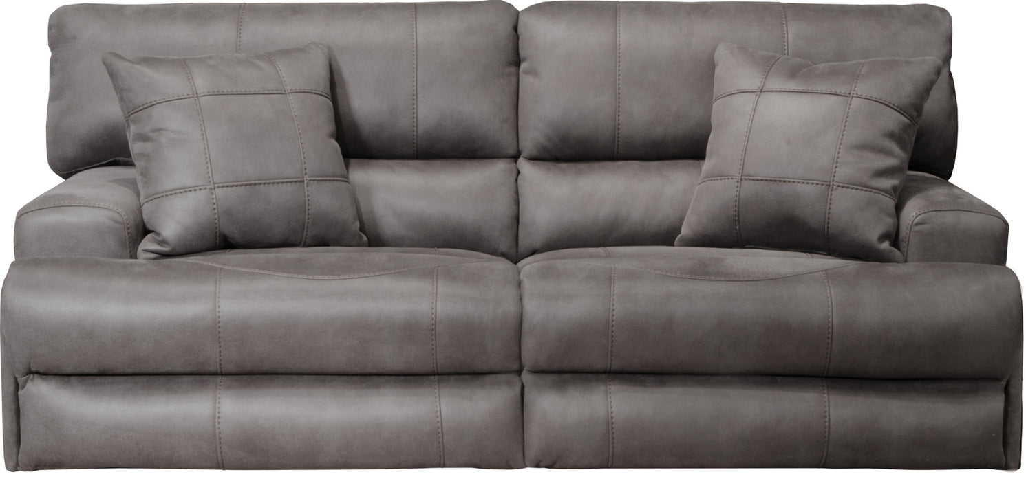 Catnapper Monaco Power Headrest w/Lumbar Power Lay Flat Reclining Sofa in Charcoal 762181 image