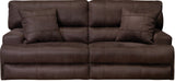 Catnapper Monaco Power Headrest Power Lay Flat Reclining Sofa in Dark Chocolate 62181 image