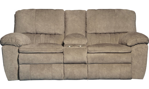 Catnapper Reyes Lay Flat Reclining Console Loveseat w/Storage & Cupholders in Portabella 2409 image