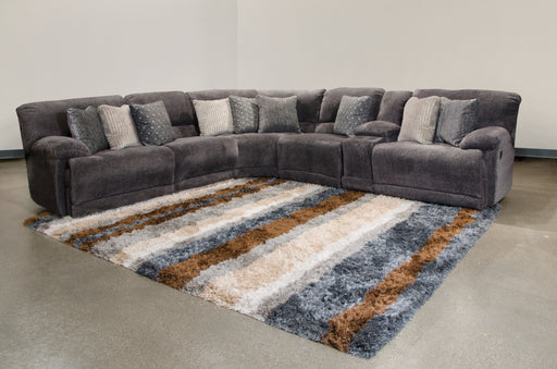 Catnapper Furniture Burbank 5pc Sectional in Smoke image