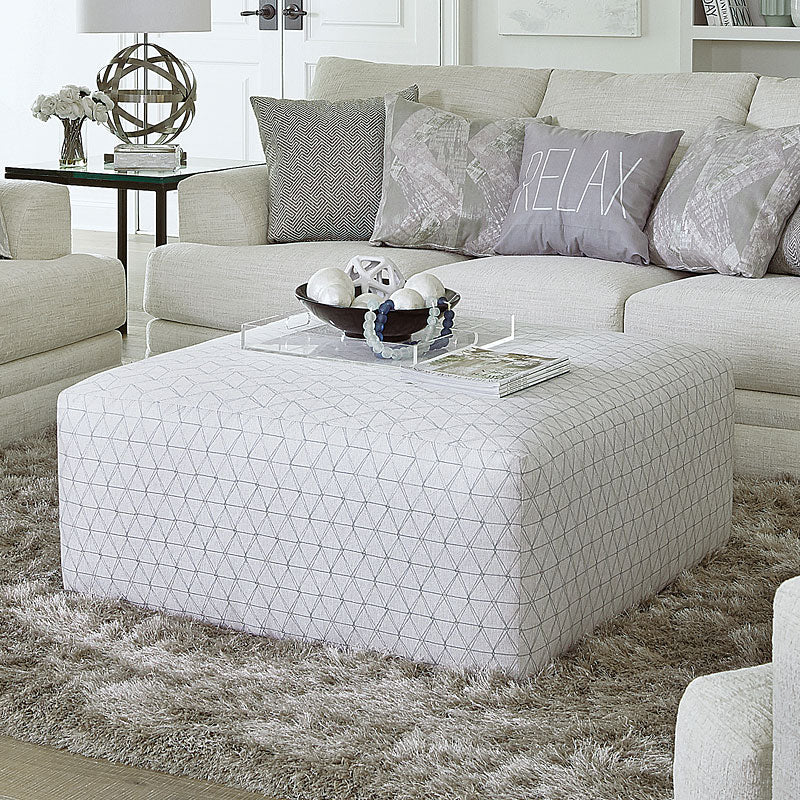 Jackson Furniture Zeller Cocktail Ottoman in Spa Fabric 4470-12/2340/25 image