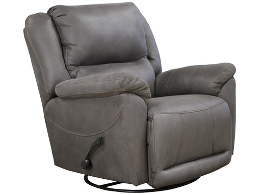 Catnapper Furniture Cole Chaise Swivel Glider Recliner in Charcoal 45665/1153-18/1253-18 image