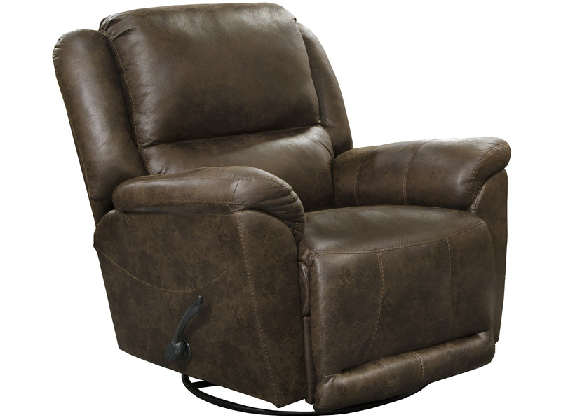 Catnapper Furniture Cole Chaise Swivel Glider Recliner in Mink 45665/1406-59 image