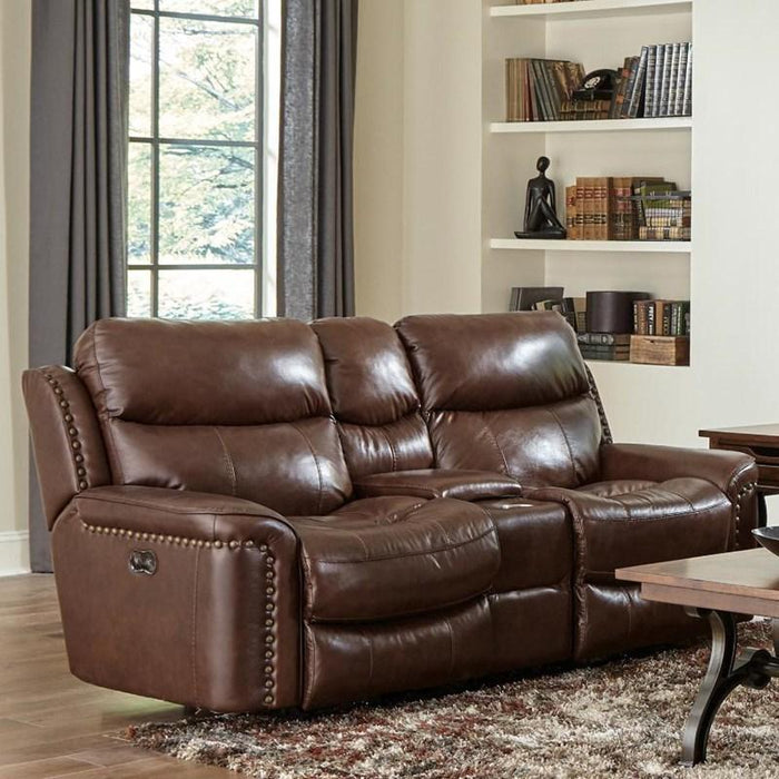 Catnapper Ceretti Power Reclining Console Loveseat in Brown 64889/1269-59/3069-59 image