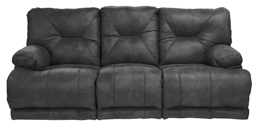 Catnapper Voyager Lay Flat Reclining Sofa with Drop Down Table in Slate image