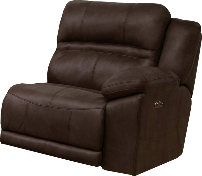 Catnapper Braxton Power Headrest w/Lumbar RSF Recliner w/Extended Ottoman in Dark Chocolate 762157 image